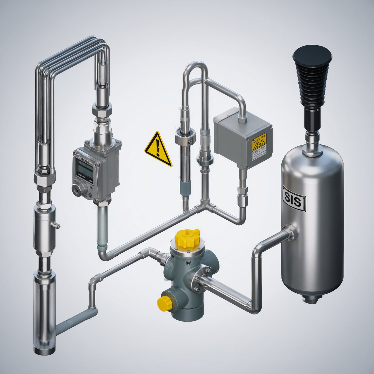 Chemical processing instrumentation with corrosion-resistant Hastelloy wetted parts explosion-proof housing and hazardous area certification