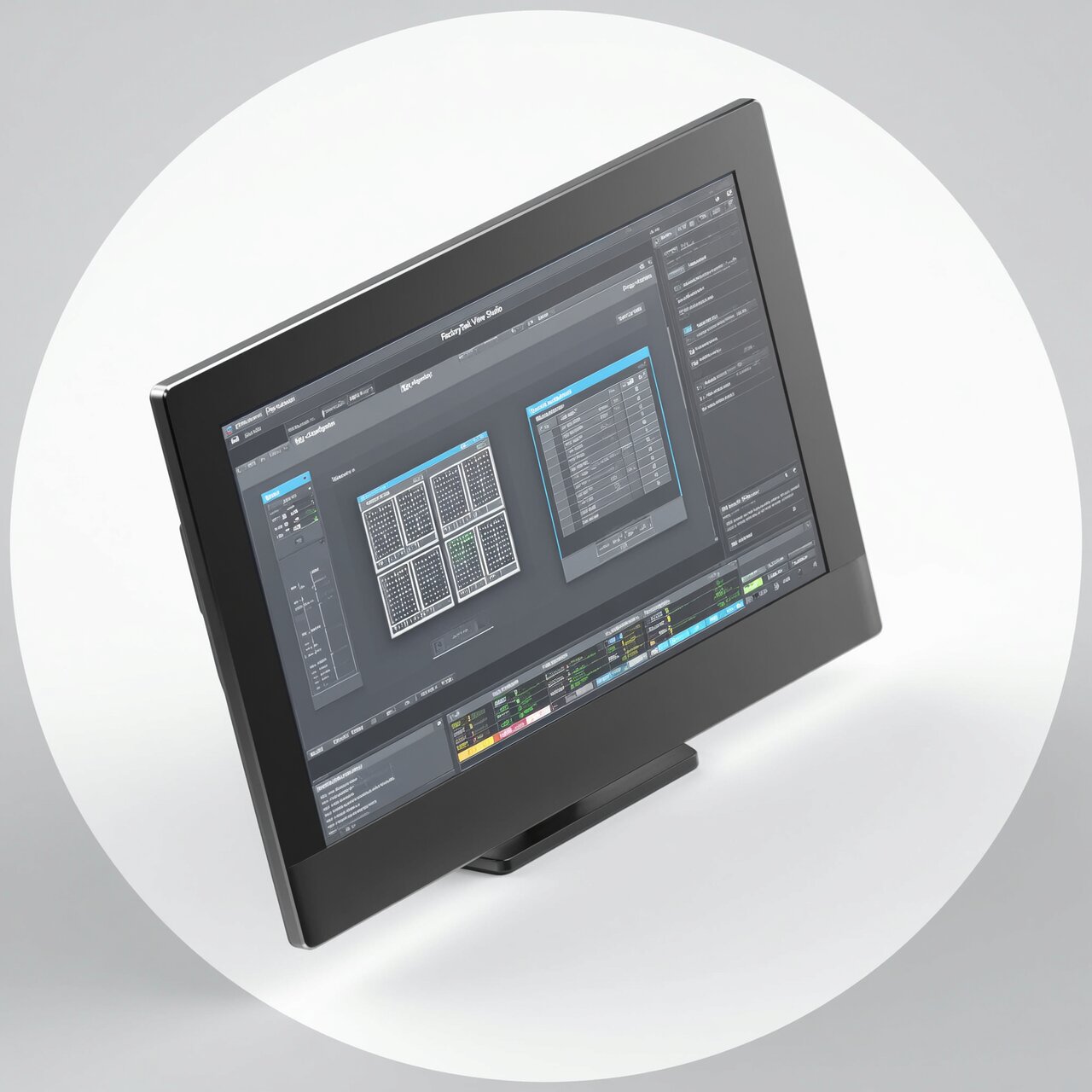 FactoryTalk View programming with HMI development environment industrial graphics faceplates and alarm displays for Rockwell