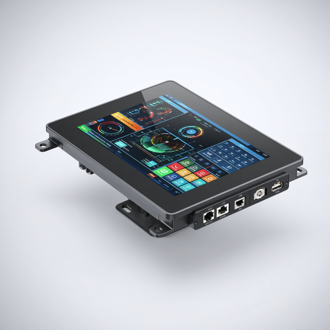 HMI development and programming services with industrial touchscreen interface for operator control systems