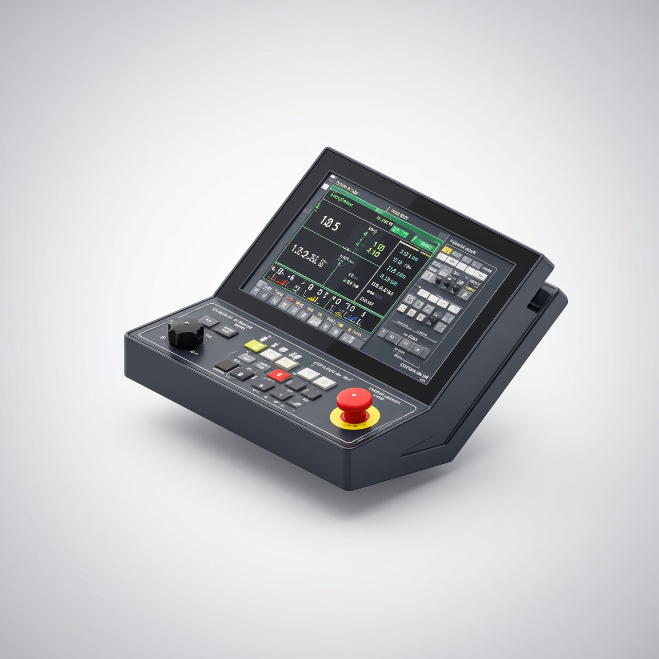 Machine control systems with CNC operator interface motion controllers and axis position displays for manufacturing