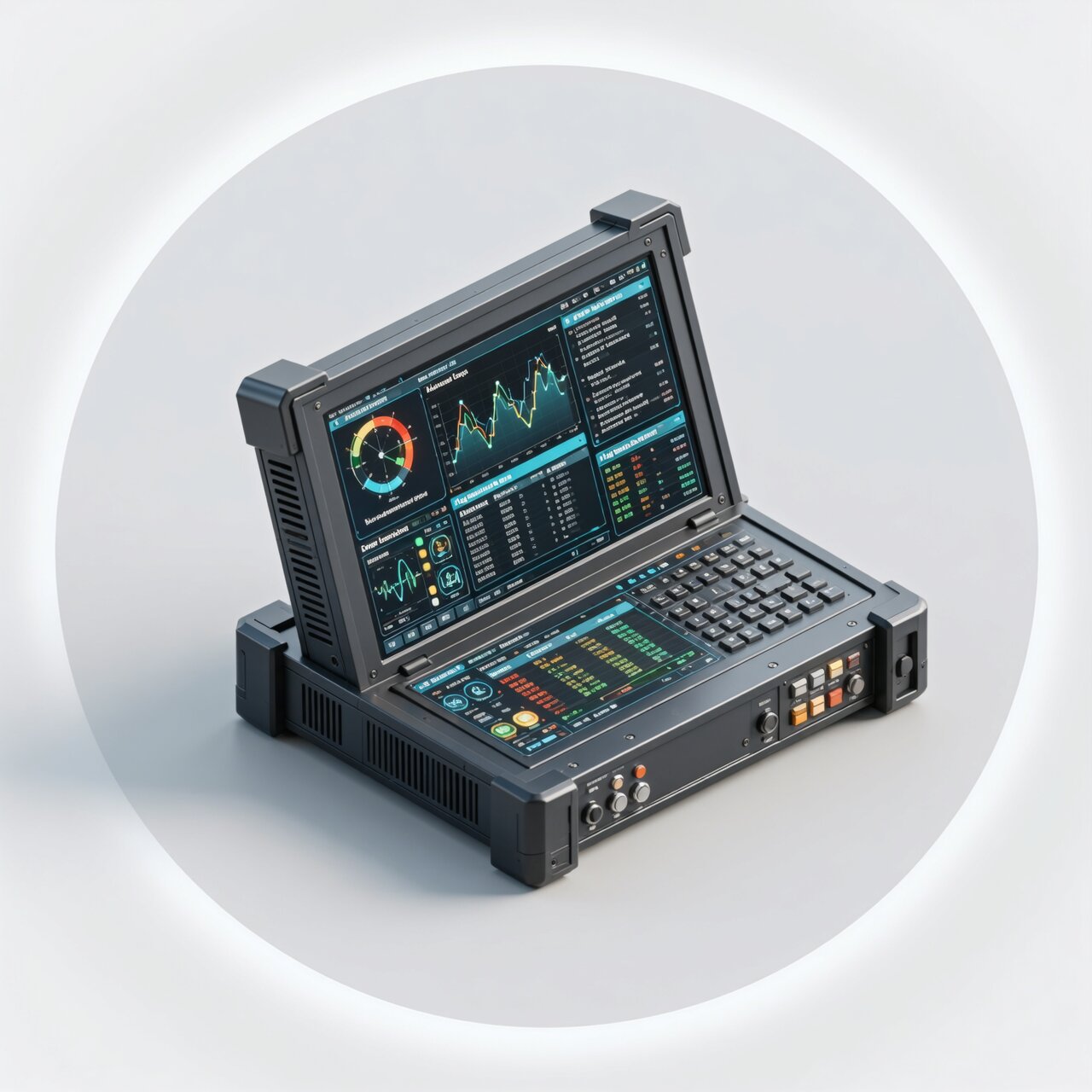 SCADA troubleshooting with diagnostic workstation showing communication errors alarm logs and network connectivity analysis