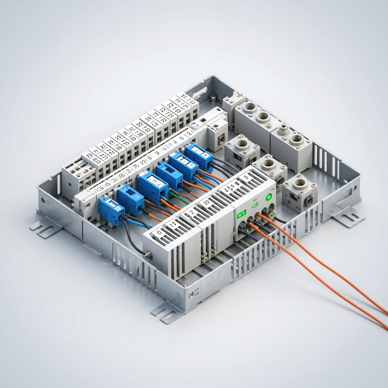 E&I integration services with organized electrical panel terminal blocks intrinsically safe barriers and proper wire labeling for instruments